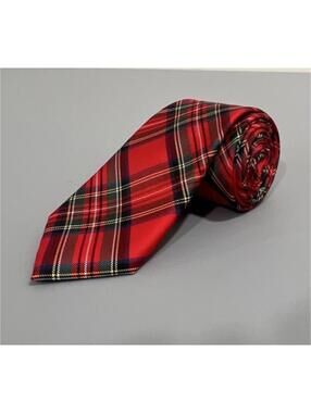 Chaps Men's Red & Green Plaid Skinny Tie $59